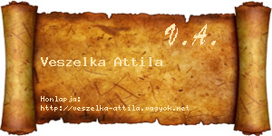 Veszelka Attila névjegykártya