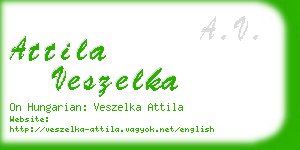 attila veszelka business card